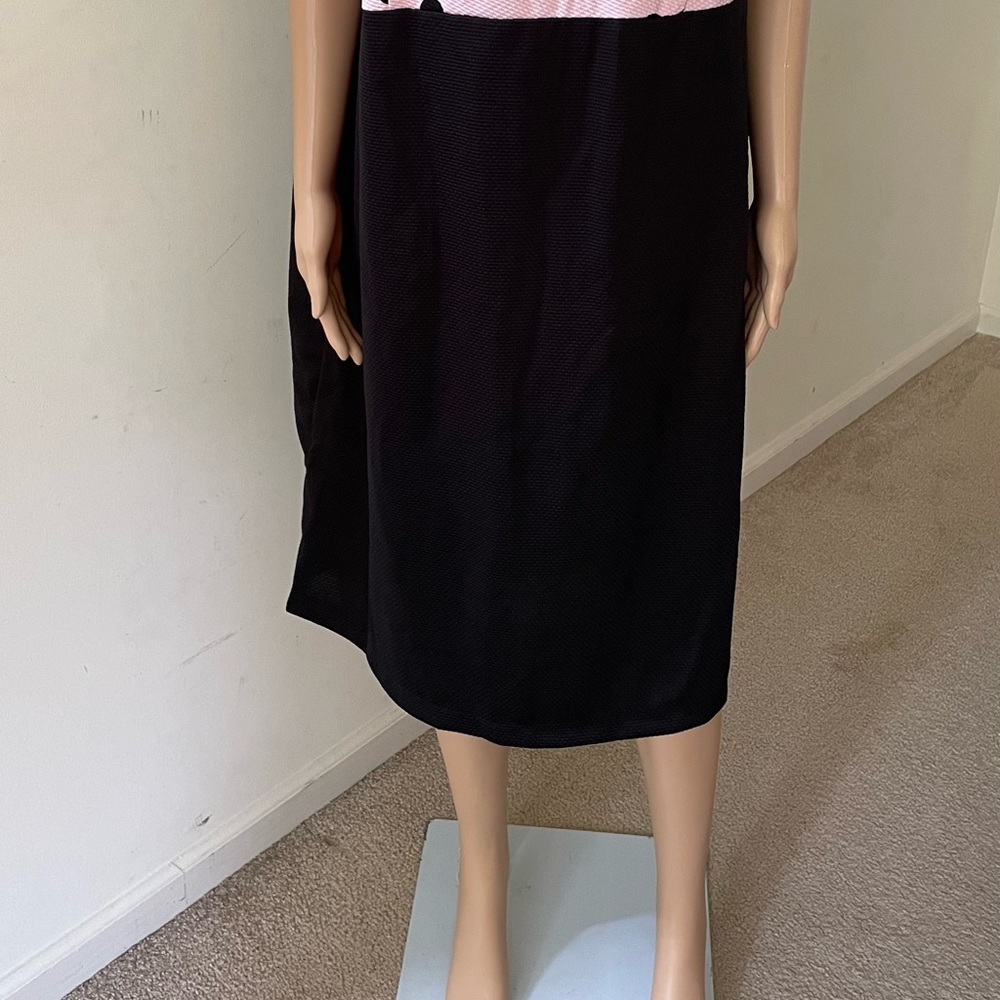 NWT Pink Polka Dot Dress Size: 18W - Picture 2 of 7